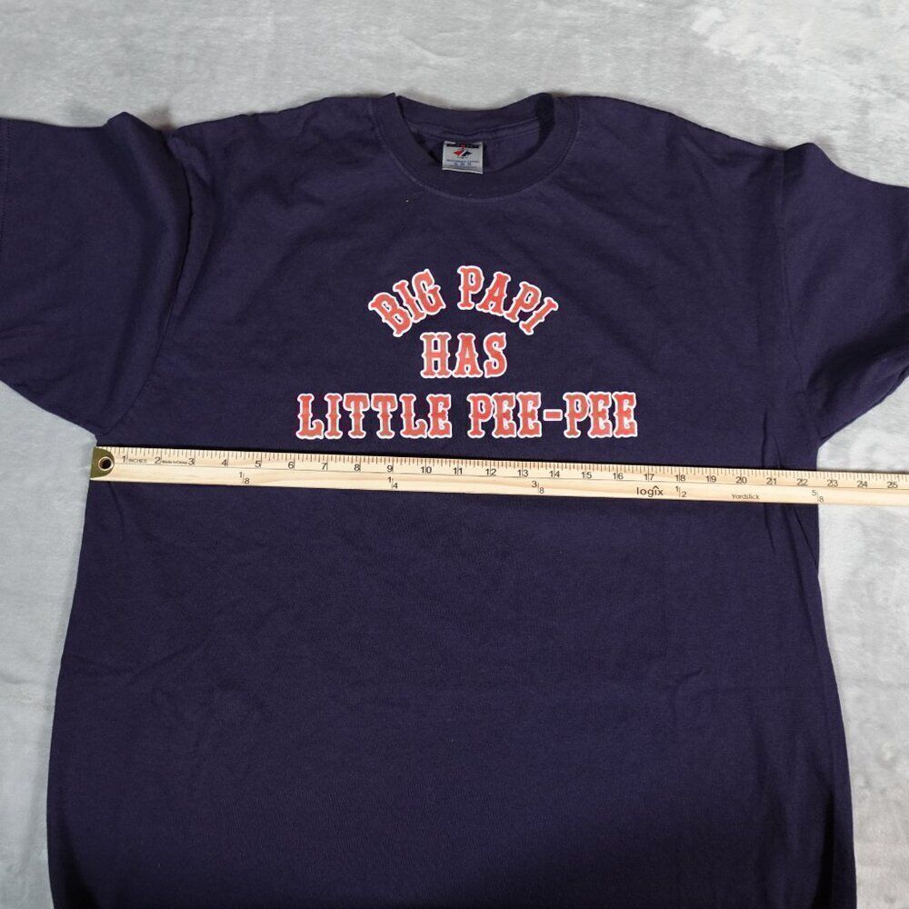 Chicago Cubs David Ortiz Big Papi Humor T Shirt Mens XL Slim Fit Funny Retro - Picture 8 of 9